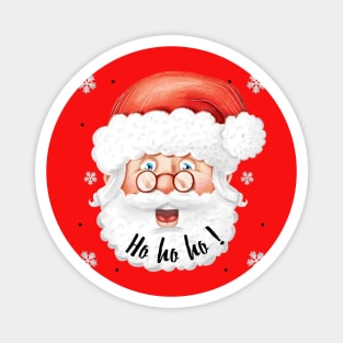 Cheerful Santa's Laughter - Festive Joy Collection Magnet